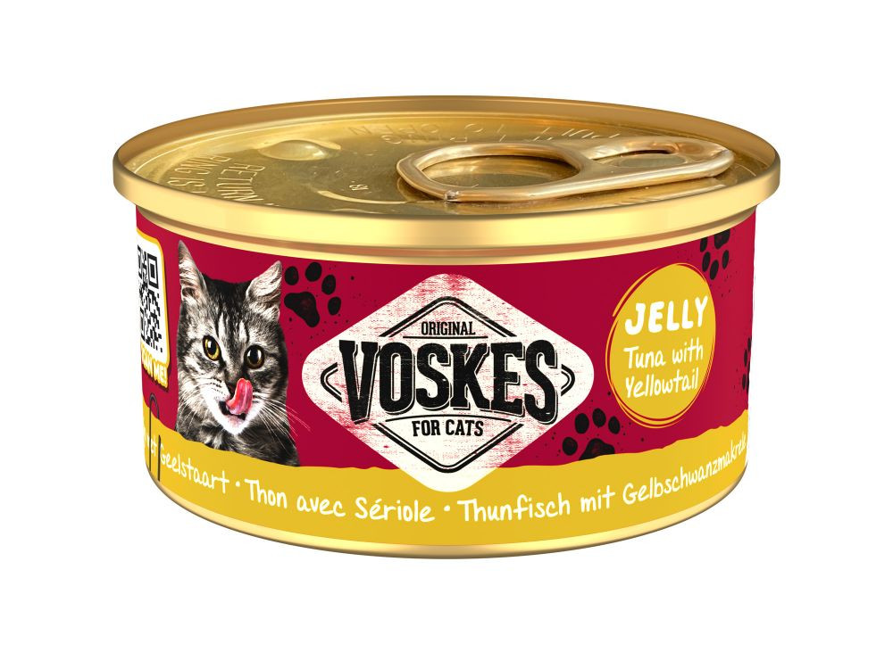 Voskes Jelly tonijn met geelstaart natvoer kat (24x85 g)