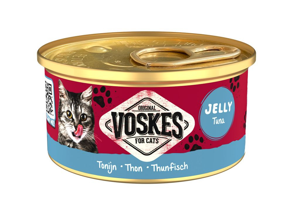 Voskes Jelly tonijn natvoer kat multipack (24x85 g)