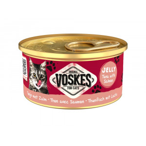 Voskes Jelly tonijn met zalm natvoer kat (24x85 g)