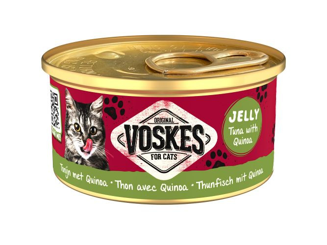 Voskes Jelly tonijn met quinoa natvoer kat (24x85 g)
