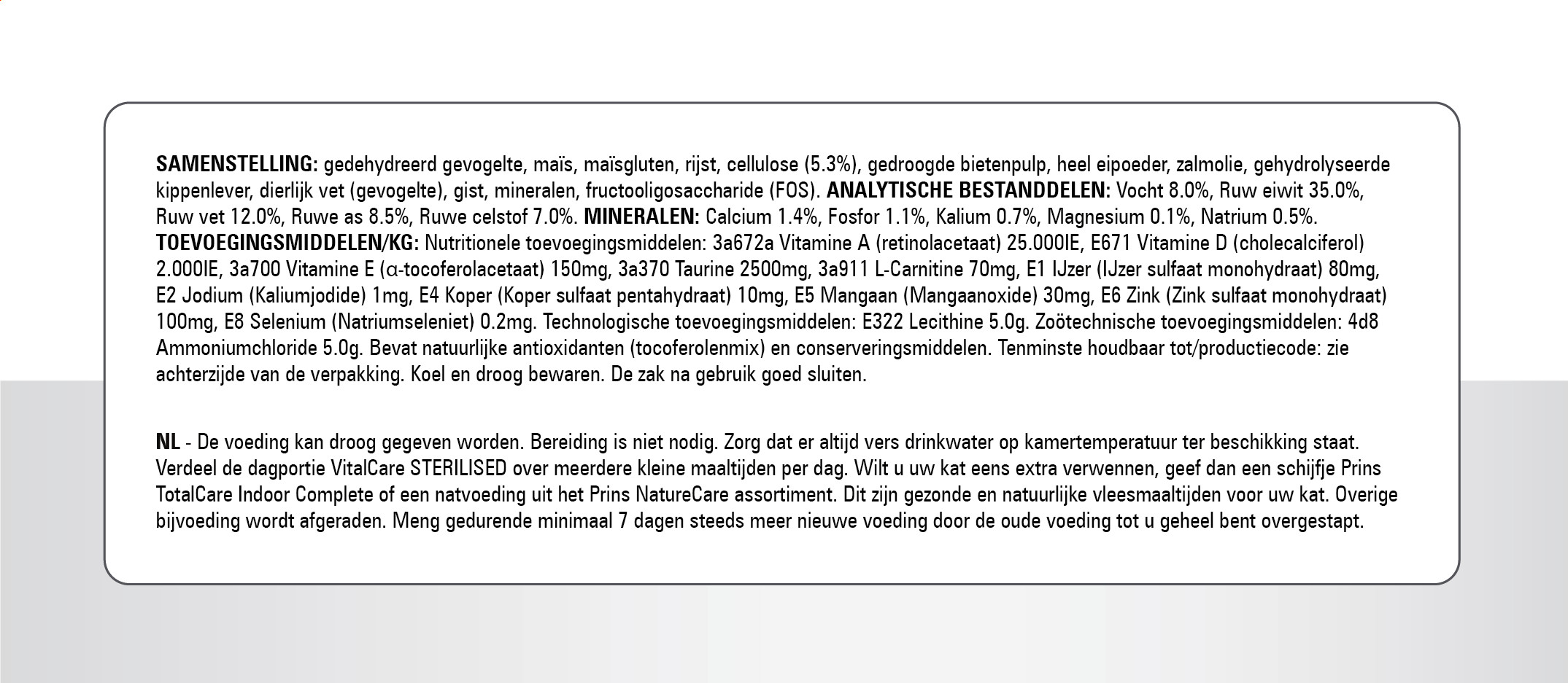 Prins VitalCare Sterilised per gatto