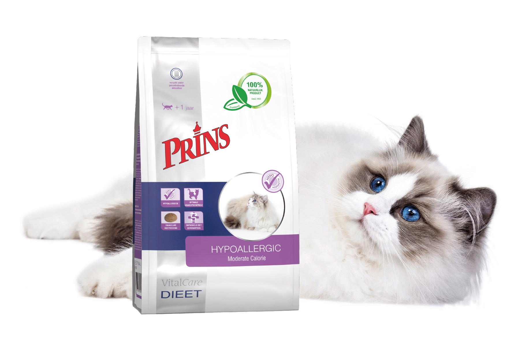 Prins VitalCare Diet Hypoallergic Moderate Calorie per gatto