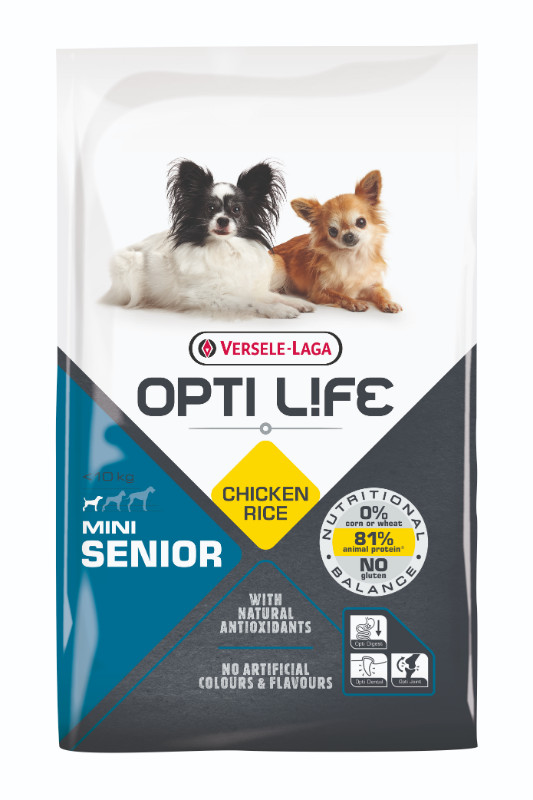 Opti Life Senior Mini Cane, con pollo e riso