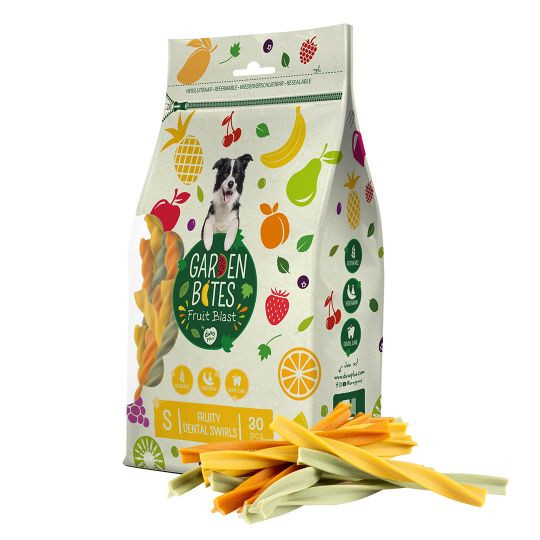 Garden Bites Fruity dental swirls hondensnack