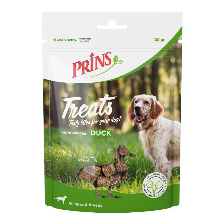 Prins Treats Anatra snack per cane (120g)