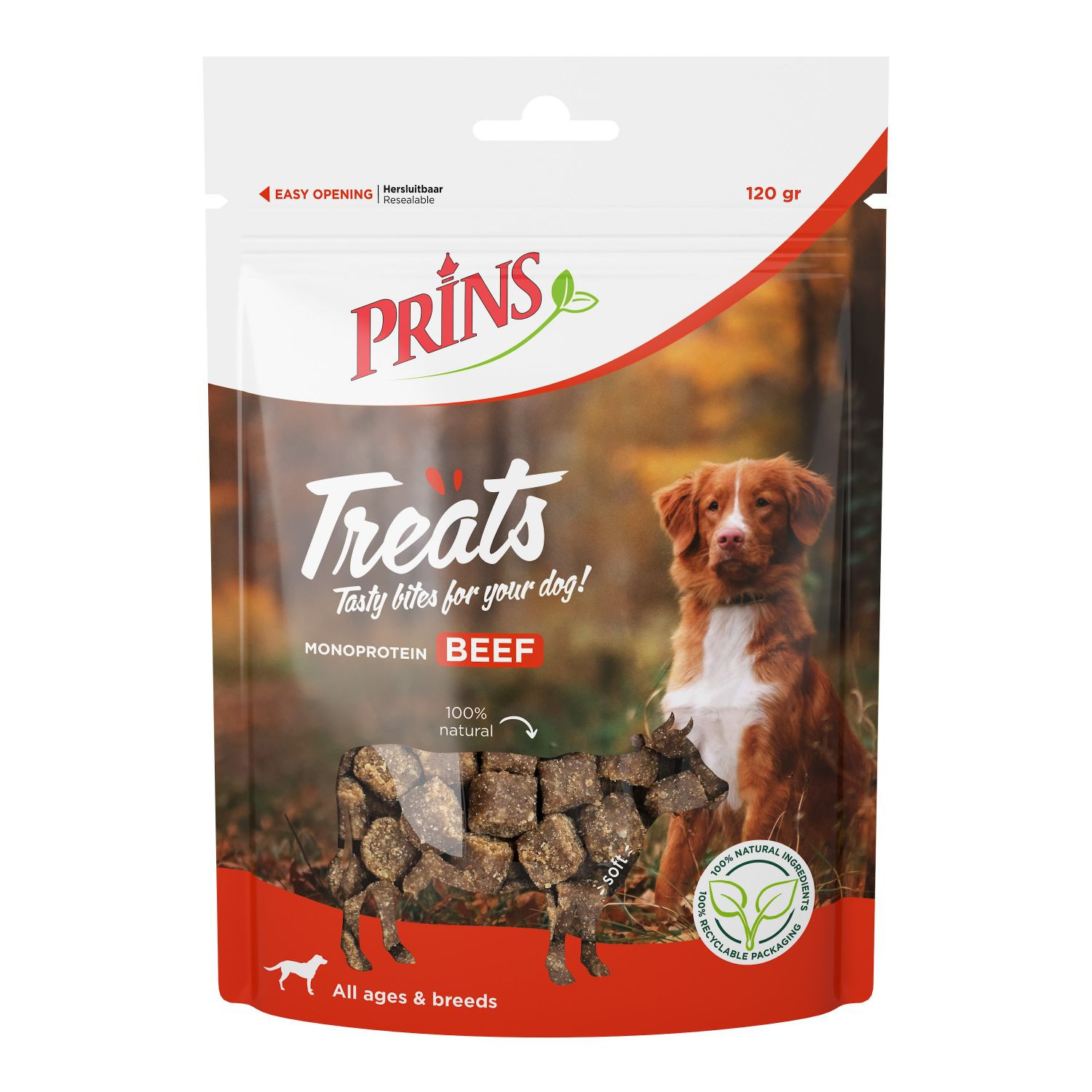 Prins Treats Manzo snack per cane (120g)