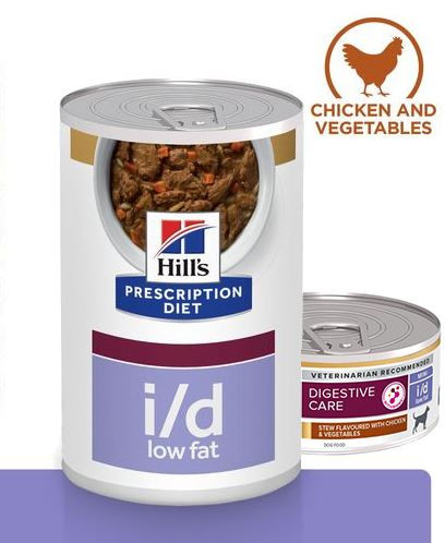 Hill’s Prescription Diet I/D Low Fat Stoofpotje 354 g blik hondenvoer