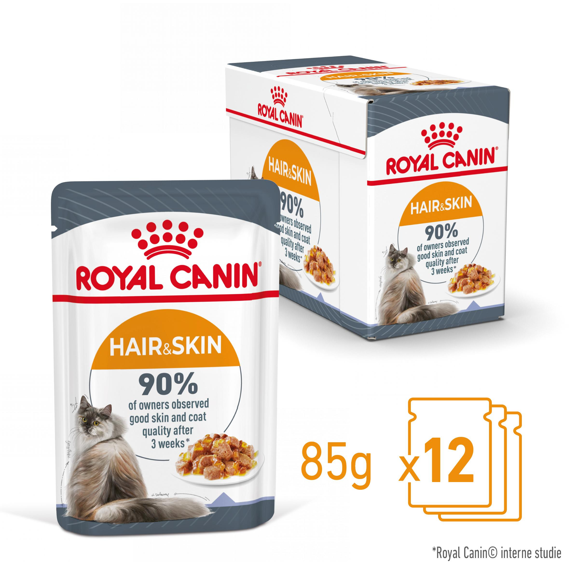 Royal Canin Hair & Skin Care cibo umido in gelatina per gatto (12x85 g)