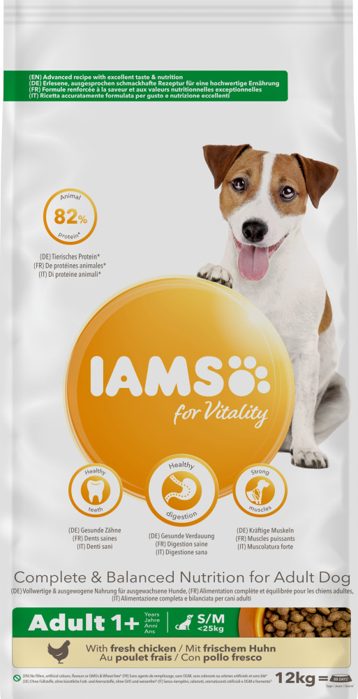Iams for Vitality Adult Small & Medium Kip hondenvoer