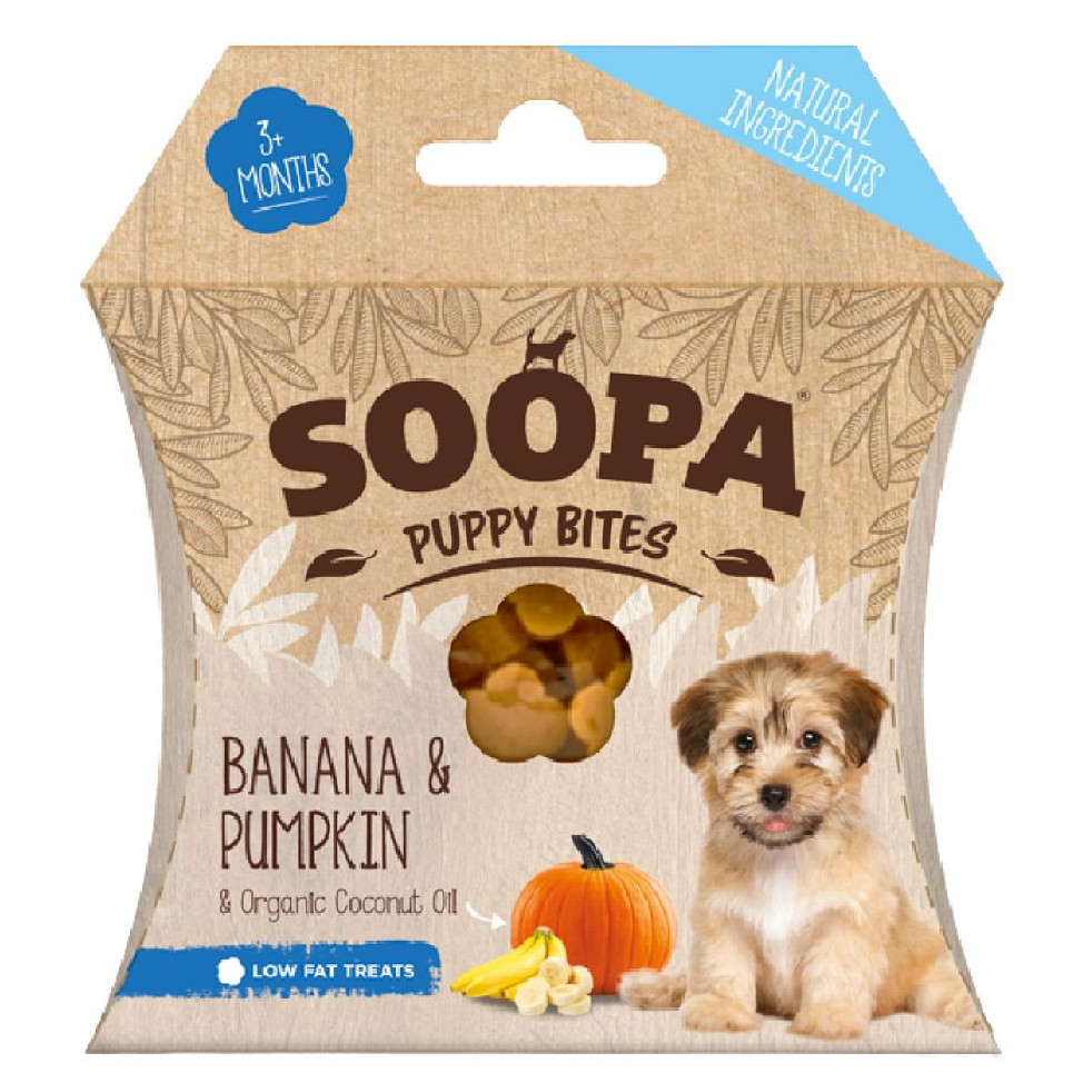 Soopa Bites Puppysnack met banaan & pompoen