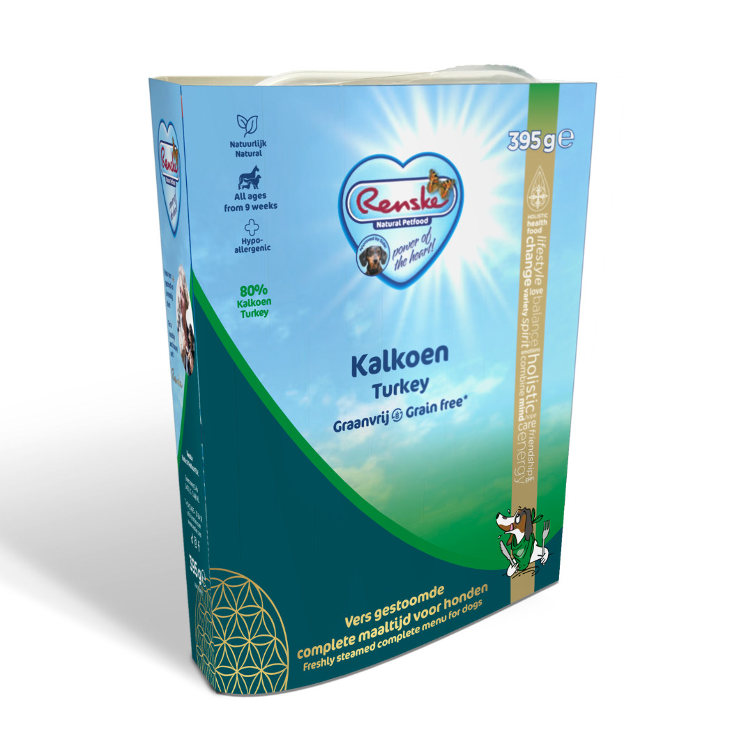 Renske Grain Free con tacchino fresco al vapore cibo umido per cani (tetrapak)