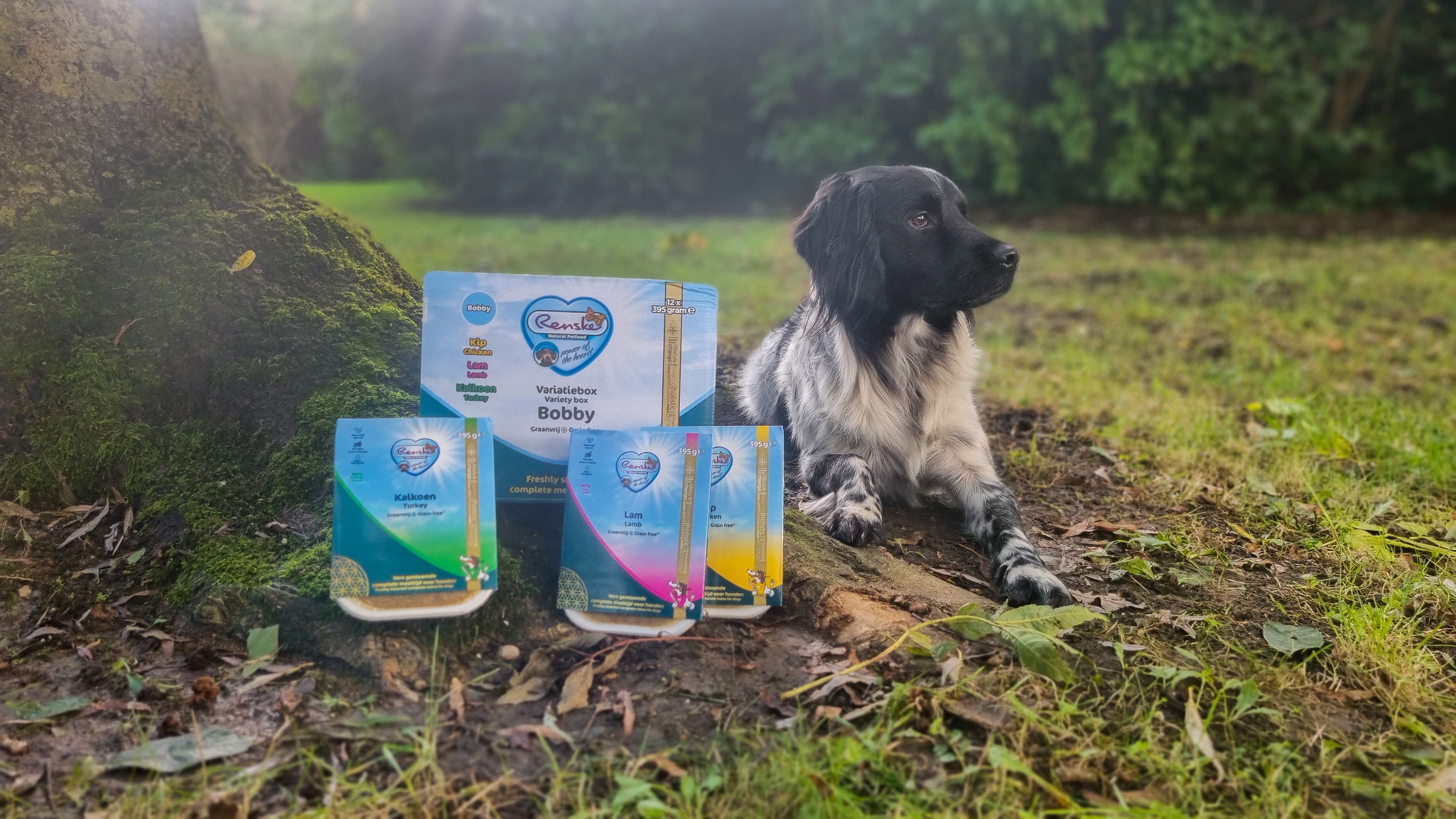 Renske Variety box Bobby Grain Free cibo umido per cani da carne fresca al vapore