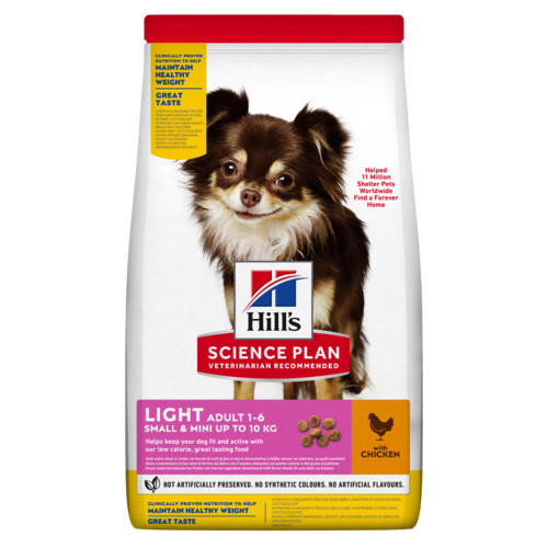 Hill's Adult Light Small & Mini con pollo per cane