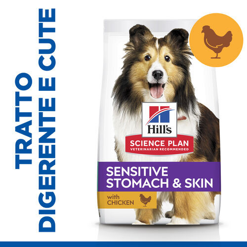 Hill's Adult Sensitive Stomach & Skin Kip hondenvoer