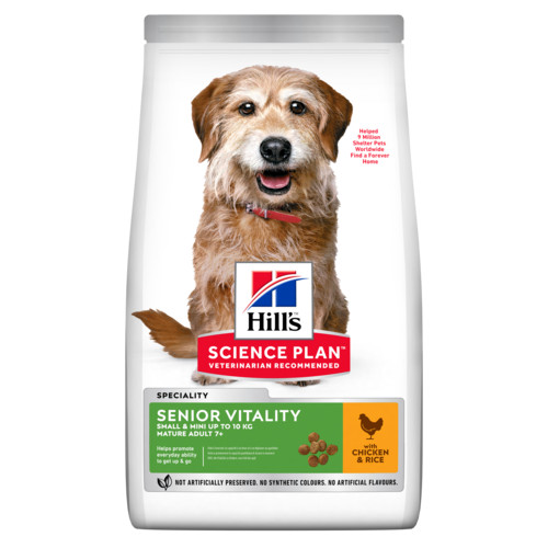 Hill's Senior Vitality Small-Mini con pollo per cane