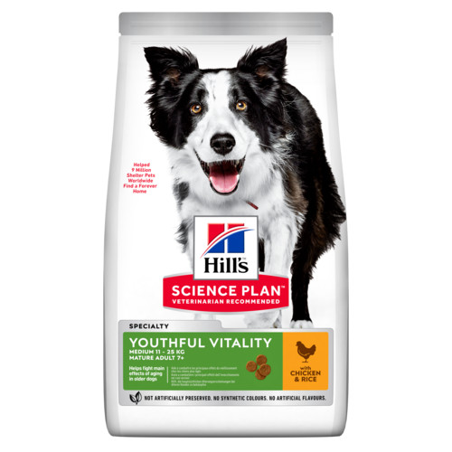 Hill's Mature Adult Senior Vitality Medium con pollo per cane