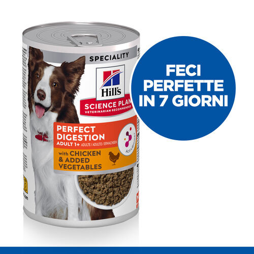Hill's Adult Perfect Digestion met kip nat hondenvoer 363g blik