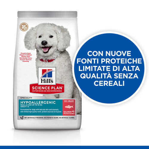 Hill's Adult Small & Mini Hypoallergenic con salmone per cane