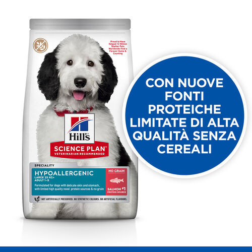 Hill's Adult Large Hypoallergenic con salmone per cane