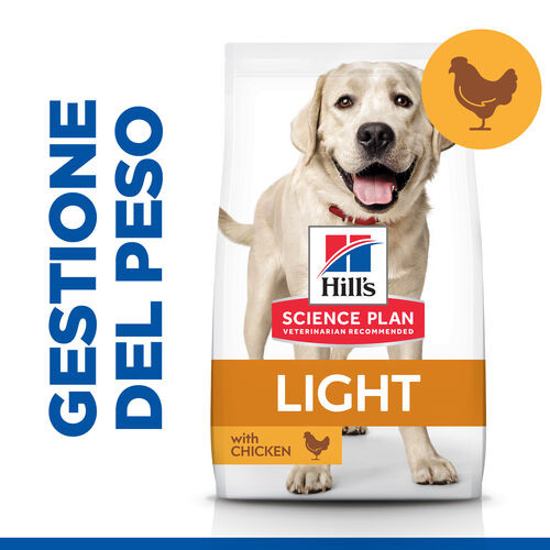 Hill's Adult Light Large con pollo per cane