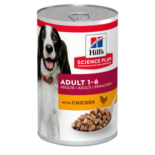 Hill's Adulto con pollo umido per cane (scatola 370 g)