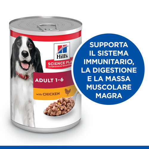 Hill's Adulto con pollo umido per cane (scatola 370 g)