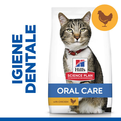 Hill's Adult Oral Care con pollo per gatto Economico Ordine online