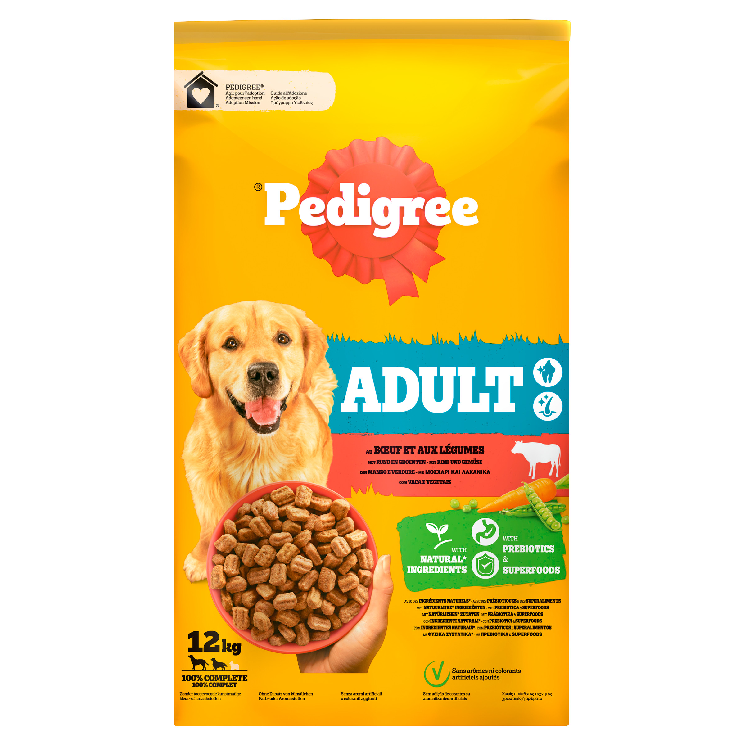 Pedigree Adult con manzo per cane