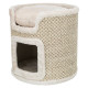 Trixie Cat Tower Ria tiragraffi-cuccia a barile grigio chiaro