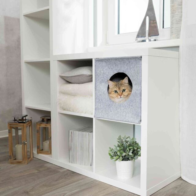 Trixie kattenschuilplaats Anton 33 × 33 × 37 cm grijs