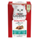 Gourmet Mon Petit Intense con pesce e carne cibo umido per gatti