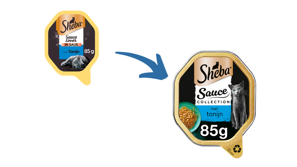 Sheba Sauce Lover con tonno cibo umido per gatti (vaschette da 85 g)
