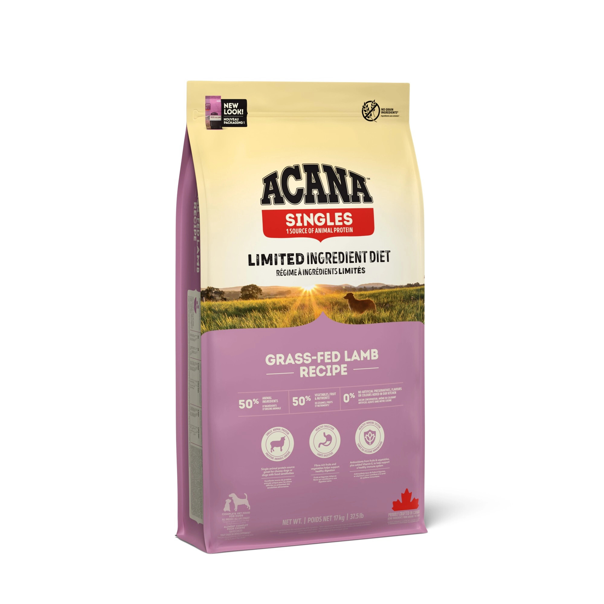 Acana Singles Grass-Fed Lamb per cane