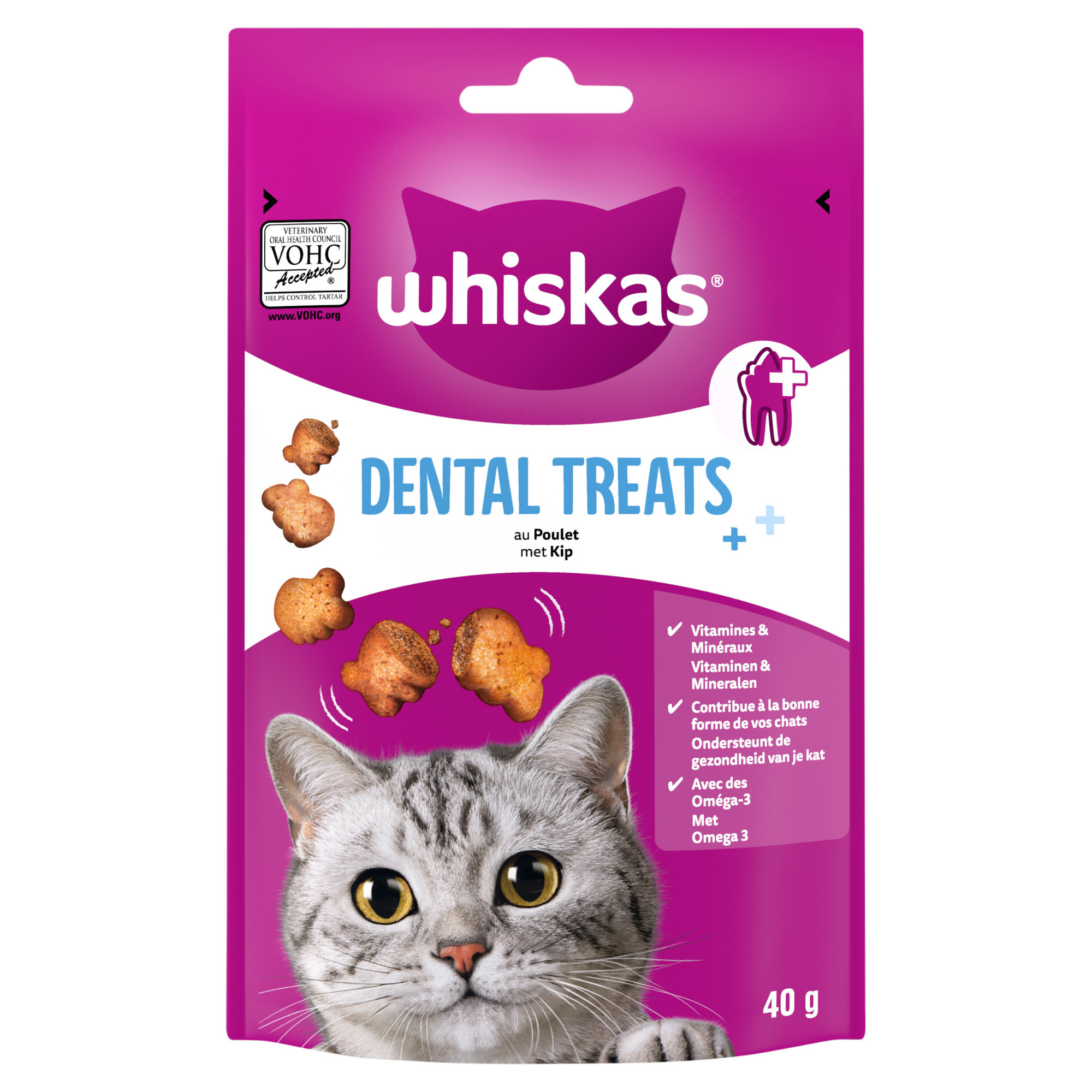 Whiskas Dental Treats snack per gatto