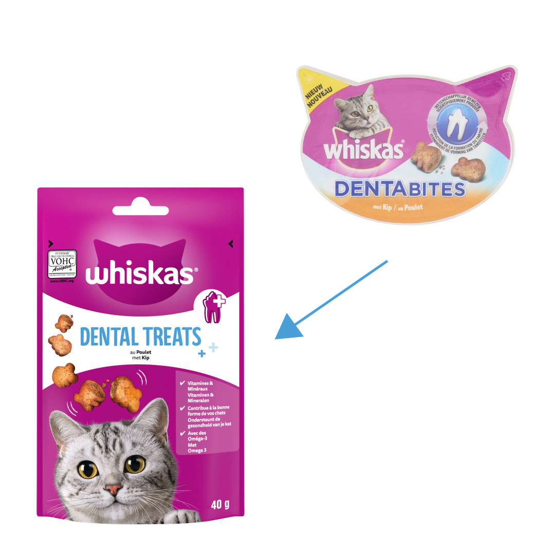 Whiskas Dental Treats snack per gatto