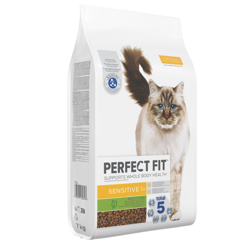 Perfect Fit Sensitive Adult 1+ met kalkoen kattenvoer