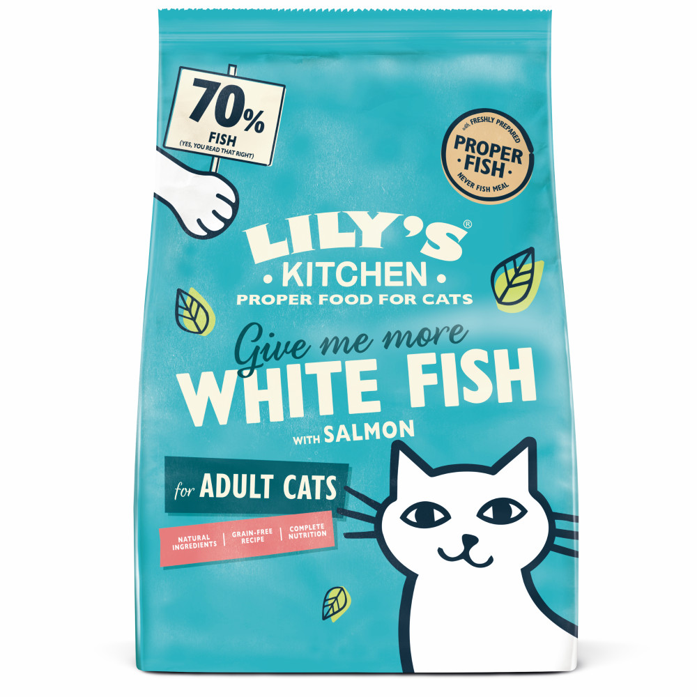 Lily's Kitchen Adult witvis met zalm kattenvoer