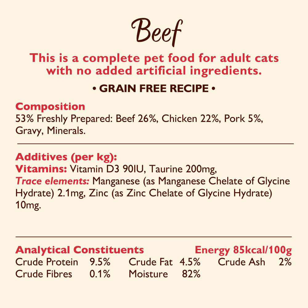 Lily's Kitchen Cuts in gravy kip, zeevis, kip met zalm, rund natvoer kat