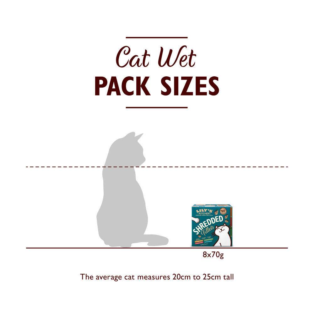 Lily's Kitchen Fillets kip, kip-ham, kip-mossel, tonijn-zalm natvoer kat