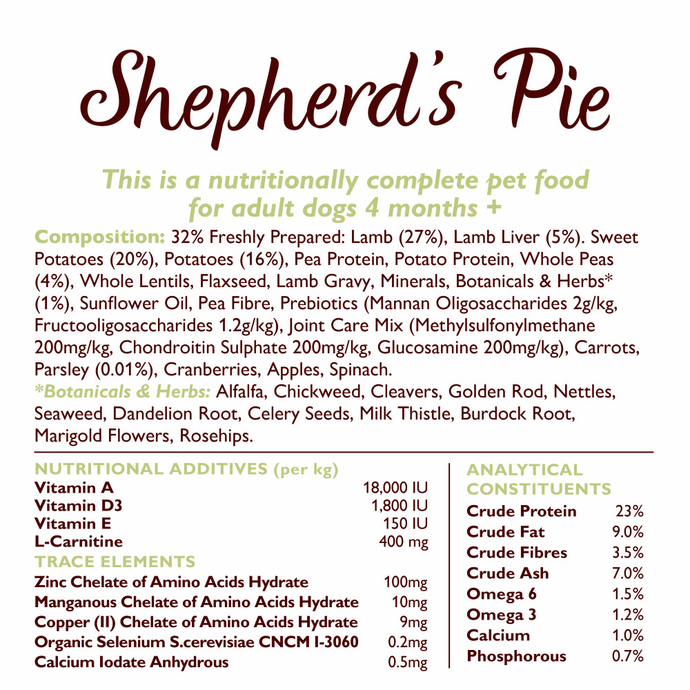 Lily's Kitchen Adult Shepherd's Pie lam met aardappel hondenvoer