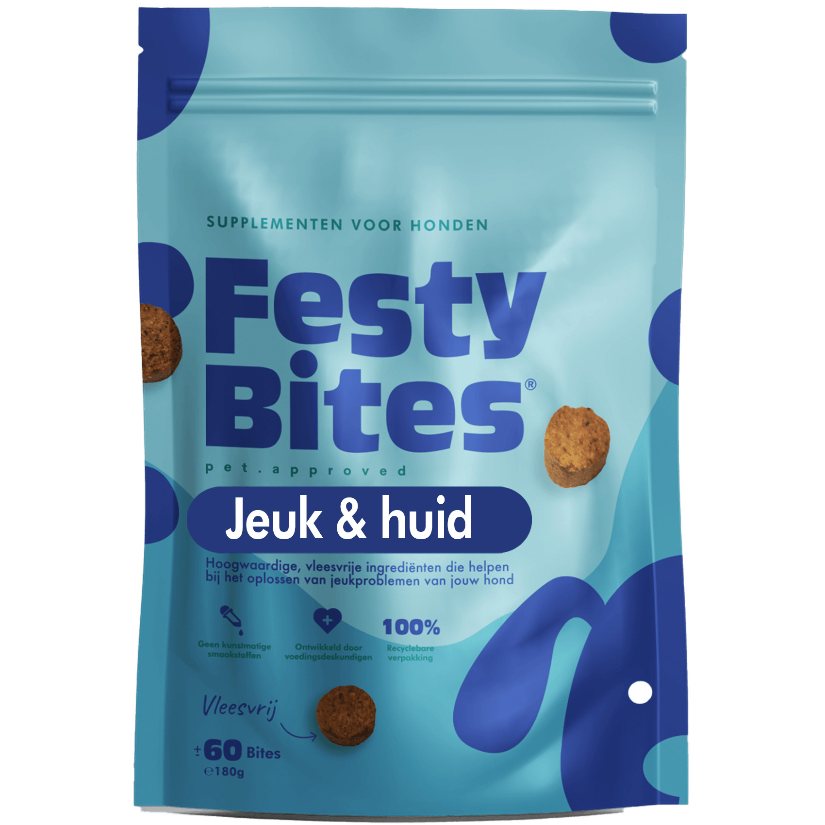 FestyBites Anti-jeuk Vleesvrij probiotica / supplement hond