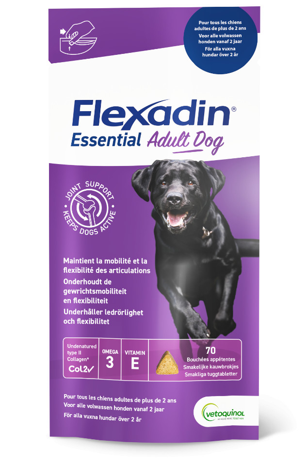 Flexadin Adult Dog Joint Support (70 kauwbrokjes)