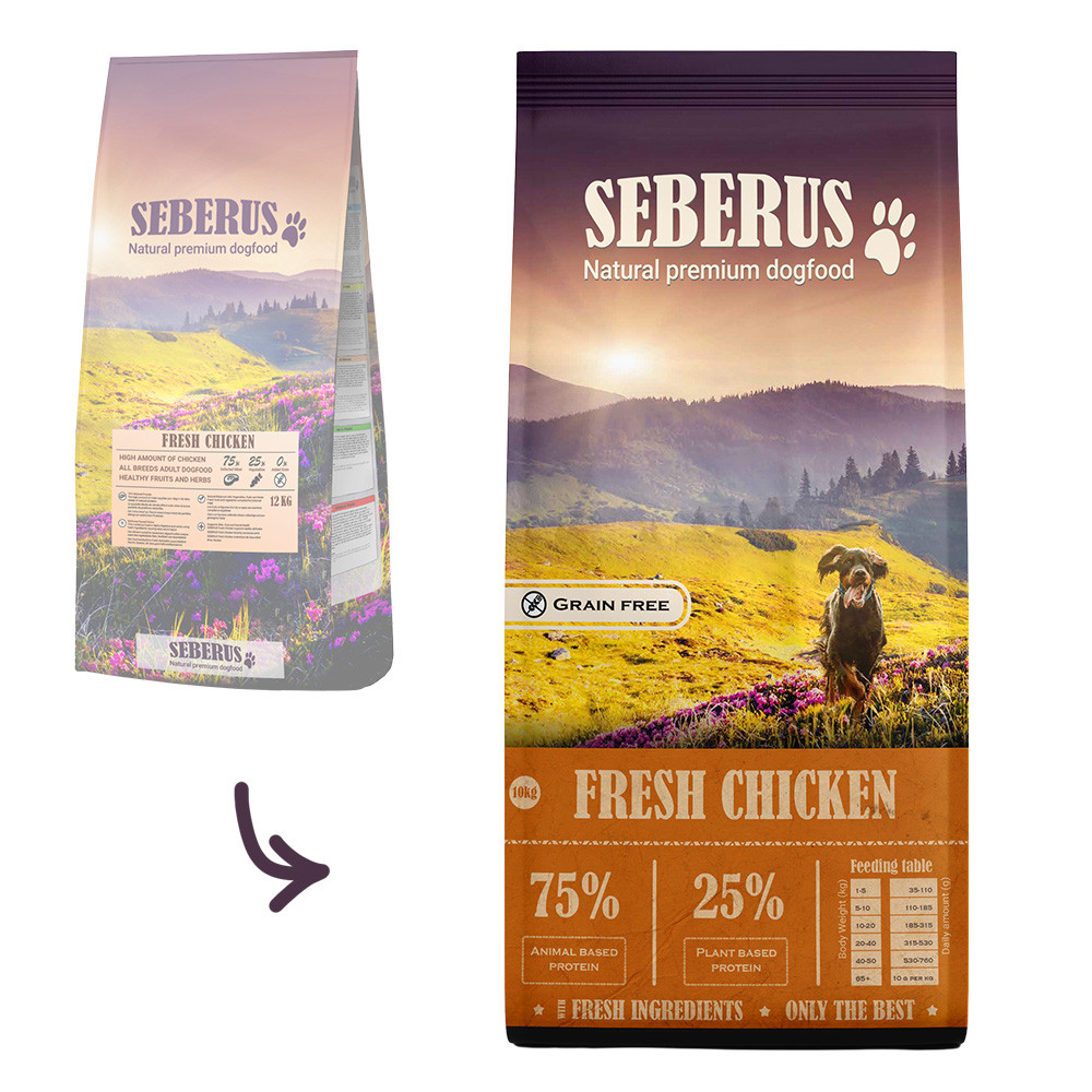 Seberus Fresh Chicken - natuurlijk graanvrij hondenvoer