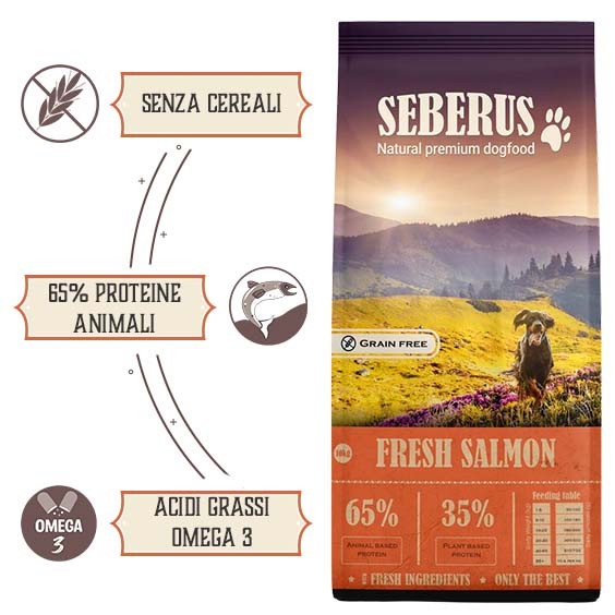Seberus Fresh Salmon - natuurlijk graanvrij hondenvoer
