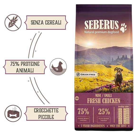 Seberus Mini/SB Classic - natuurlijk graanvrij hondenvoer