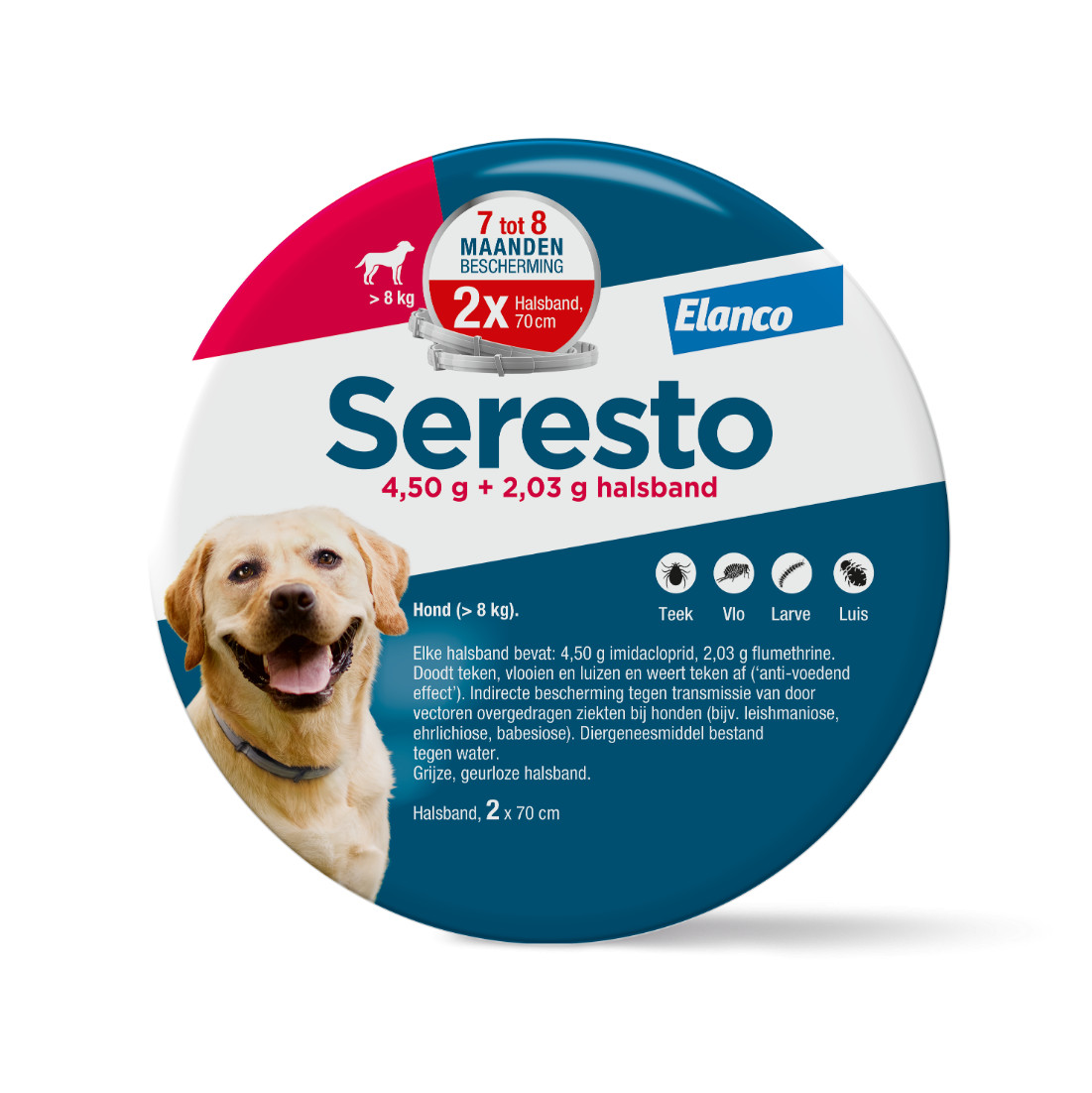 Seresto halsband grote hond (vanaf 8 kg)