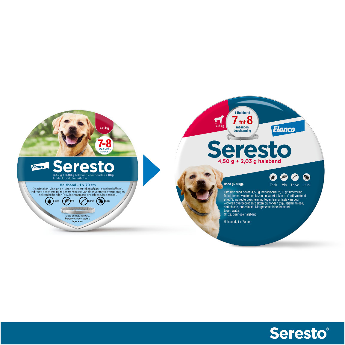 Seresto halsband grote hond (vanaf 8 kg)