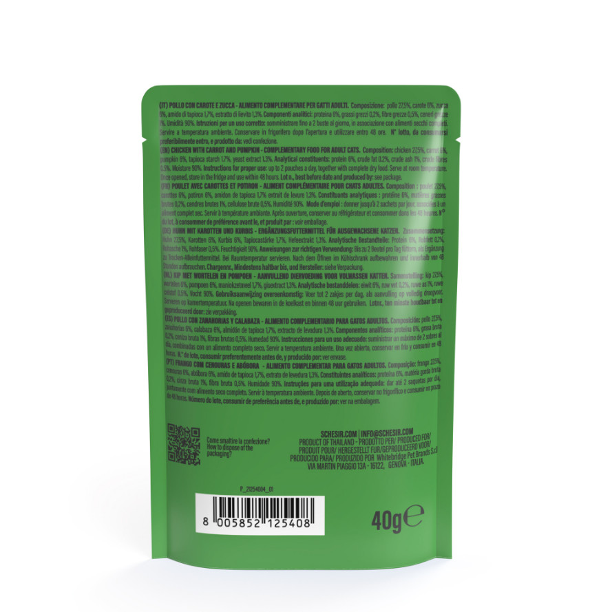 Schesir Cat Soup Kip met Pompoen