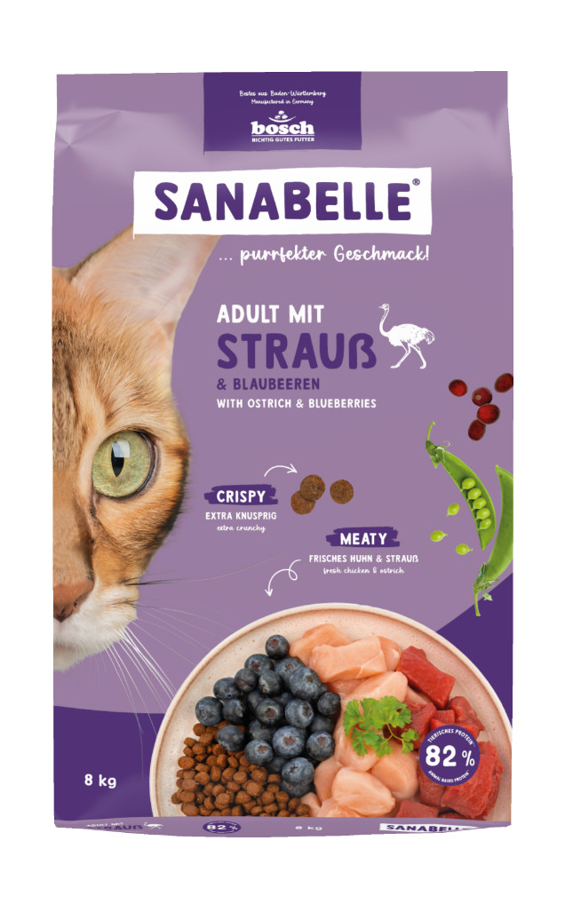 Sanabelle High Premium Adult Struisvogel kattenvoer