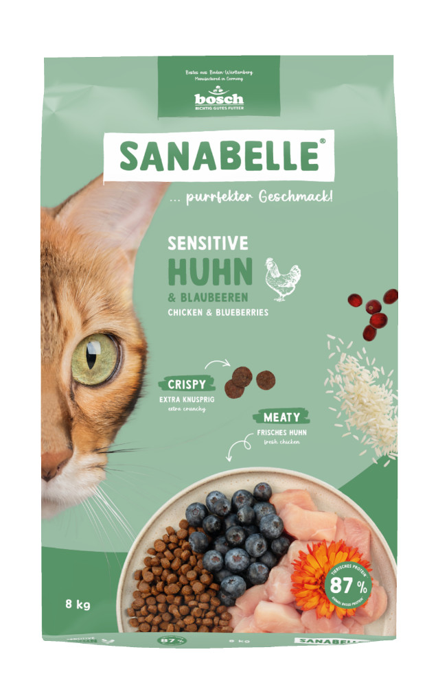 Sanabelle Sensitive met kip en bosbessen kattenvoer